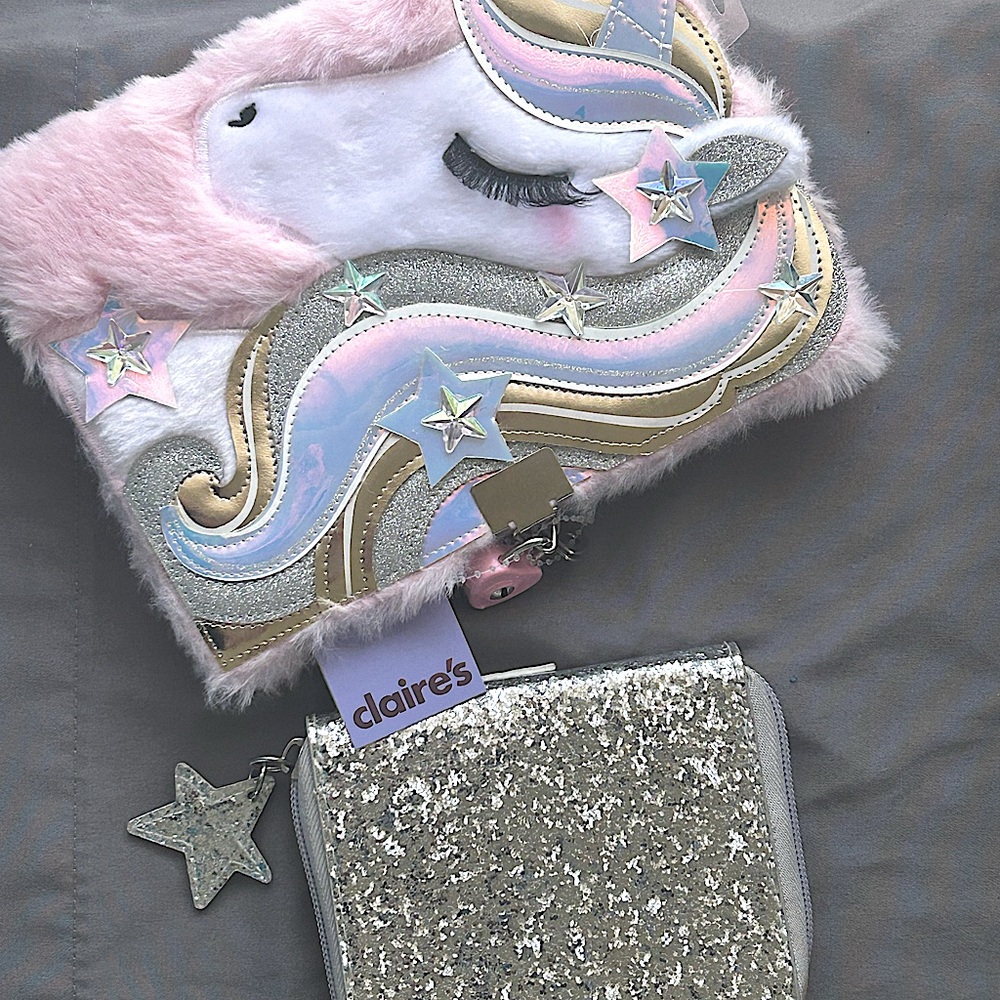 Girls Diary LOCKnKEY.Brand new! FREE MATCHING WALLET